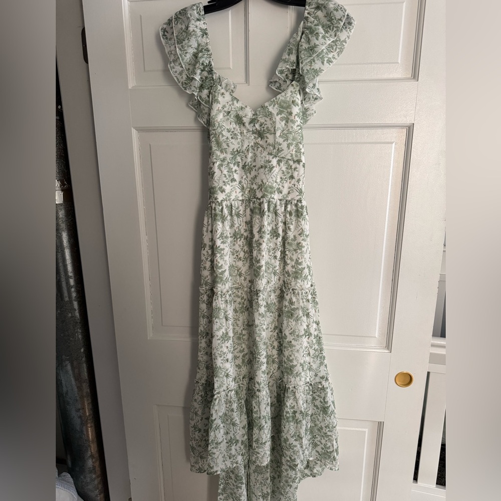 NWT Altar'd State Sage Floral Maxi Dress